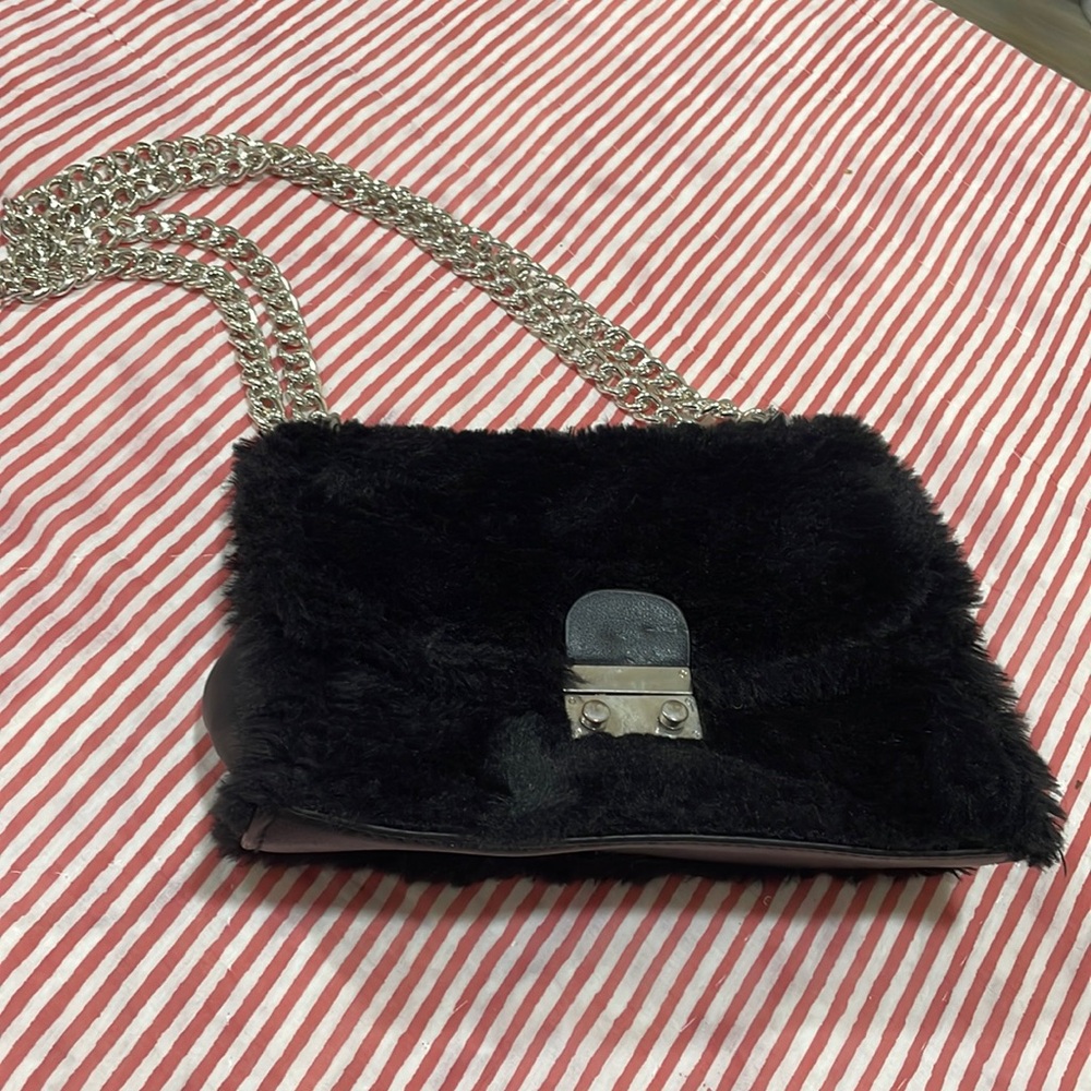 Faux fur bag